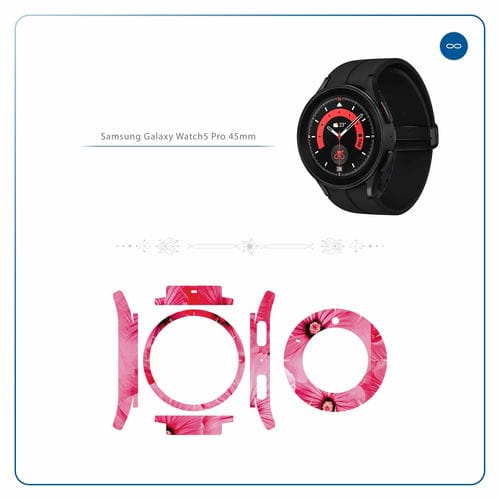 Samsung_Watch5 Pro 45mm_Pink_Flower_2